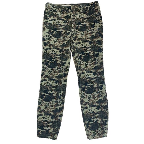 Anthropologie Pants - ANTHROPOLOGIE Womens Pants Size 29 Green Pilcro Green Floral High Rise